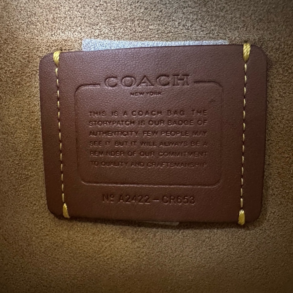 NWT - Coach Soft Tabby Shoulder Bag - Black Glazed Leather SHW - Picture 9 of 12